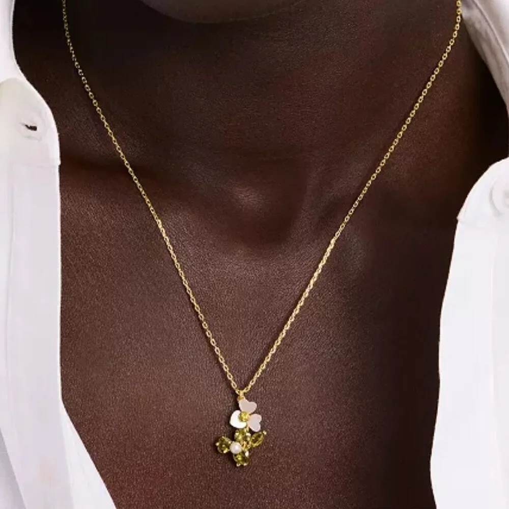 kate spade Precious Pansy Pendant/NWT - Picture 4 of 10